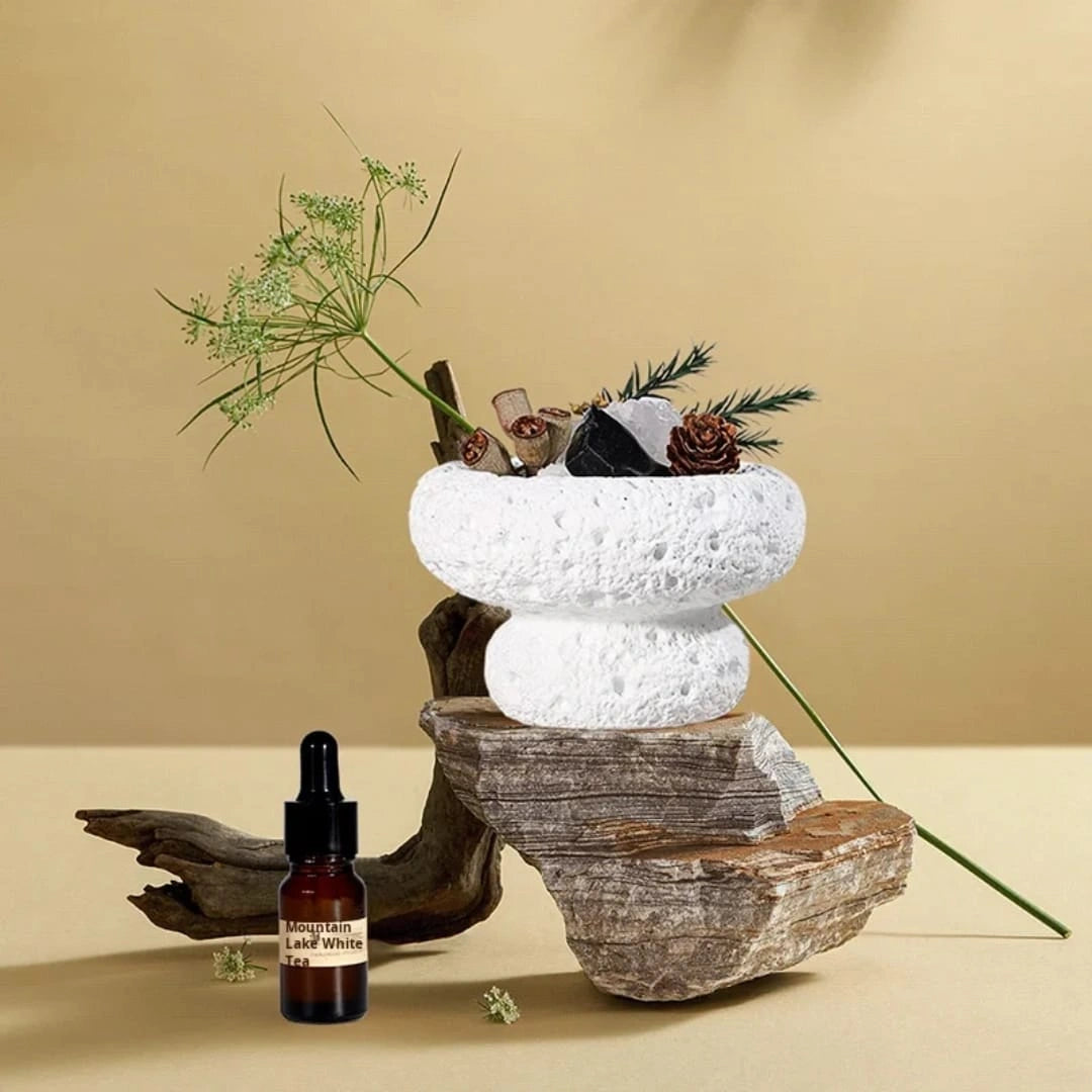Mushroom Shaped Stone Essential Oil Diffuser – Decorative Gift Pack
