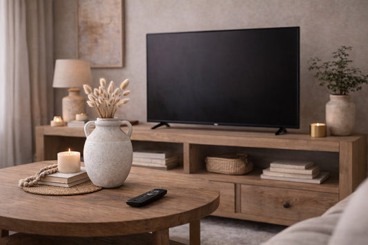 Dual Ear Handle Ancient Greek Vase Style Indoor Ceramic Pot