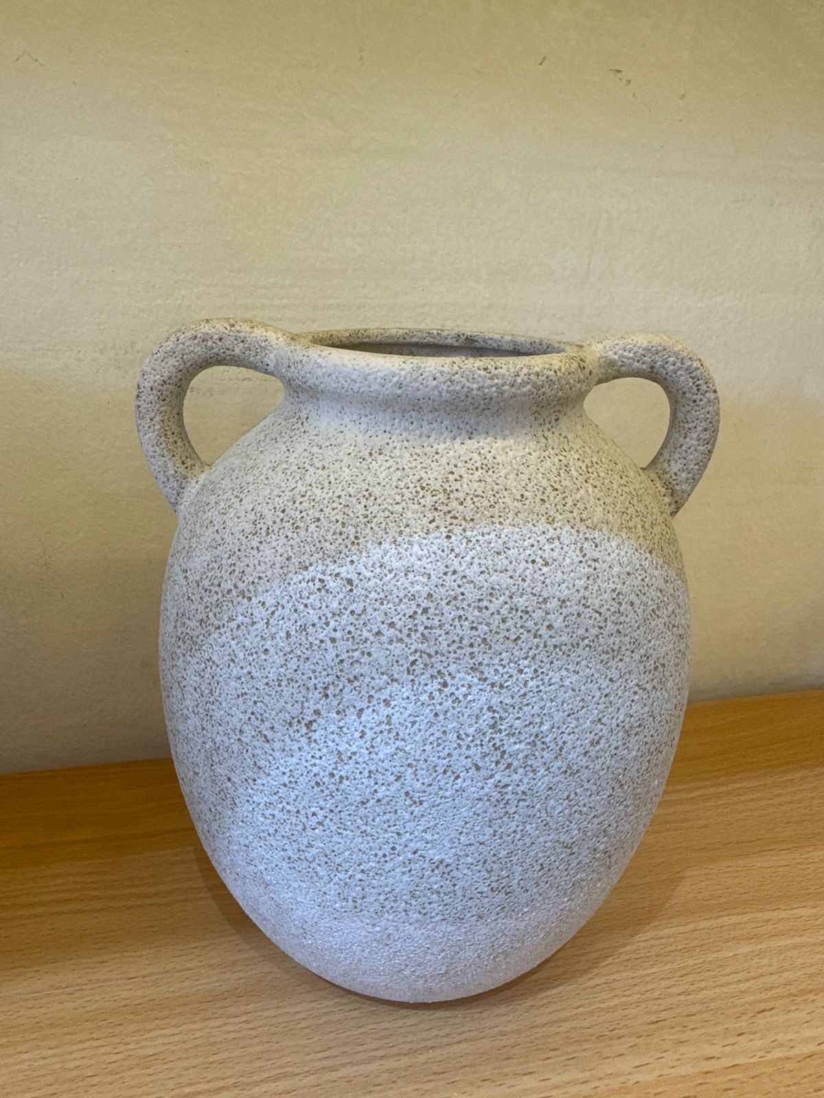 Dual Ear Handle Ancient Greek Vase Style Indoor Ceramic Pot