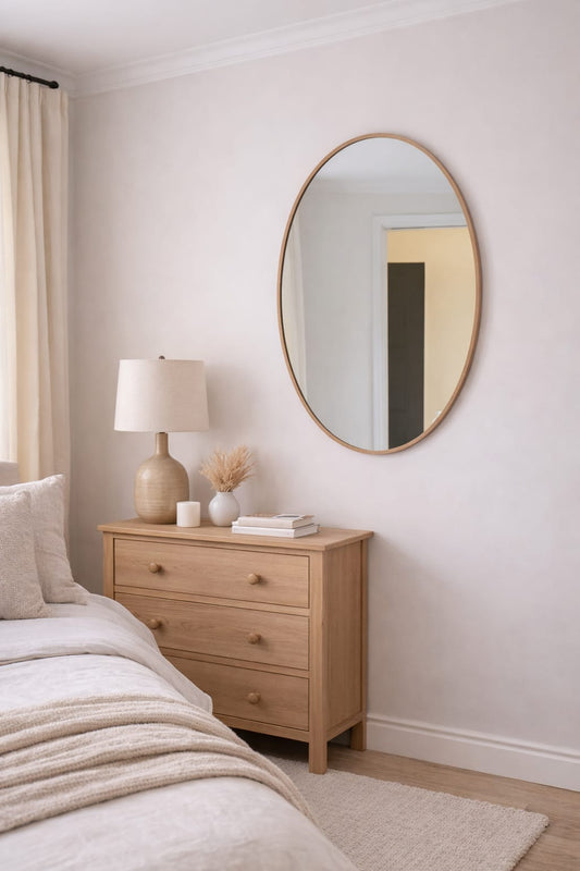 Unbreakable Oval Wall Mirror – Modern Decorative Home Decor