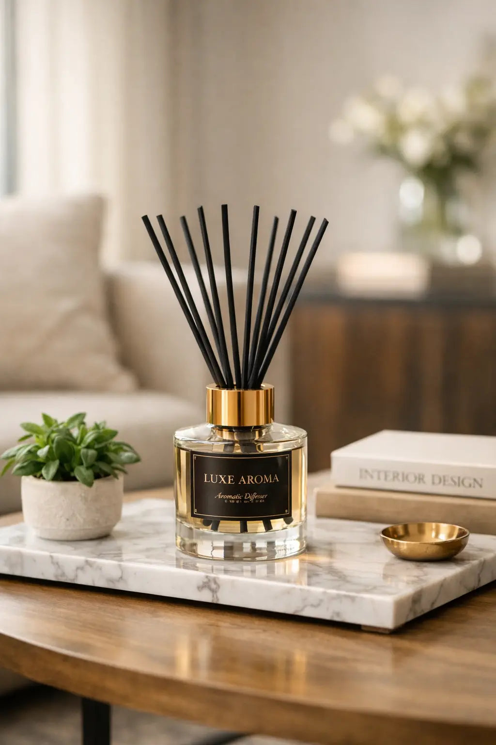 Luxury Aromatherapy Reed Diffuser Set – Elegant Home Fragrance Decor