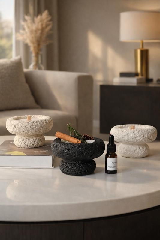 Mushroom Shaped Stone Essential Oil Diffuser – Decorative Gift Pack