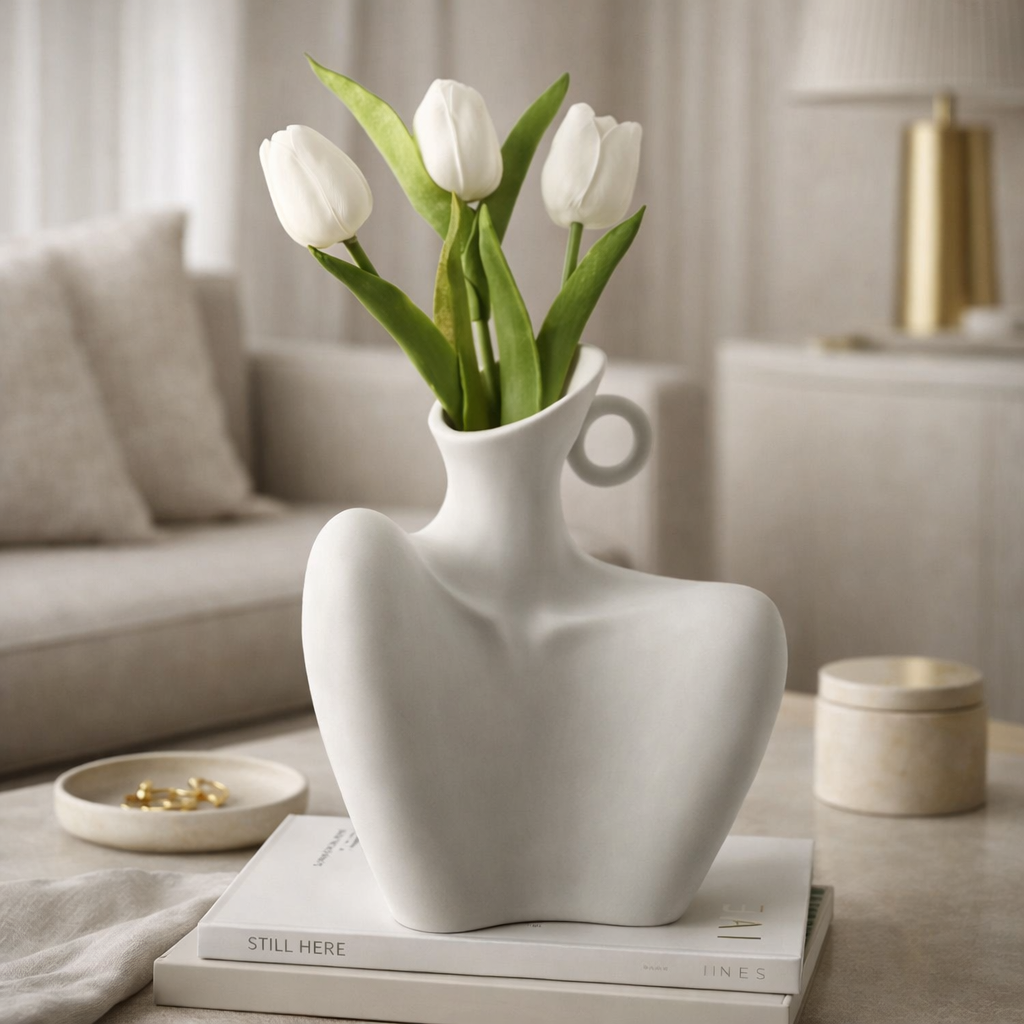 Abstract Human Body Ceramic Vase – Modern Artistic Home Decor