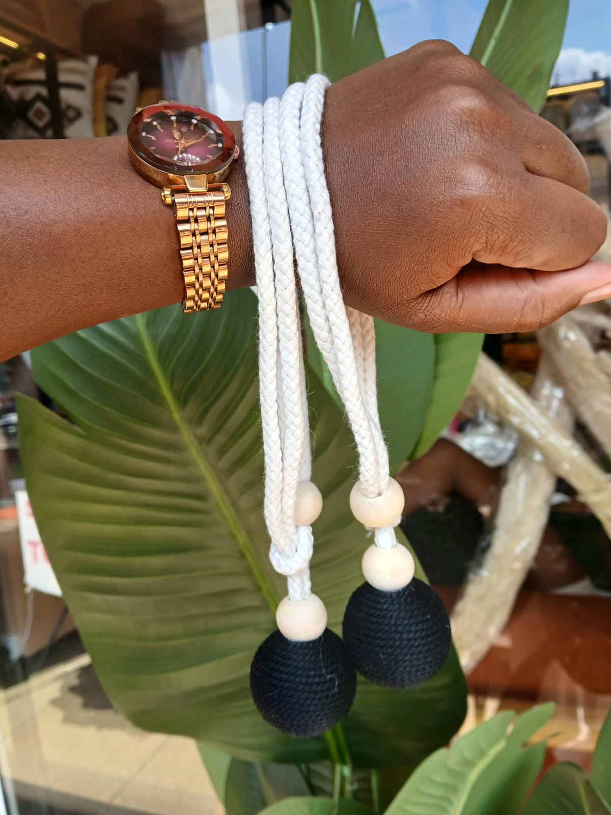 Boho Macrame Curtain Tieback – Elegant Rope Home Decor