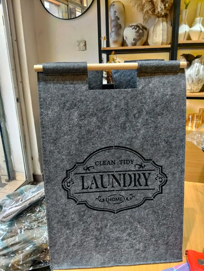 Large Foldable Fabric Laundry Hamper – Elegant Home Storage