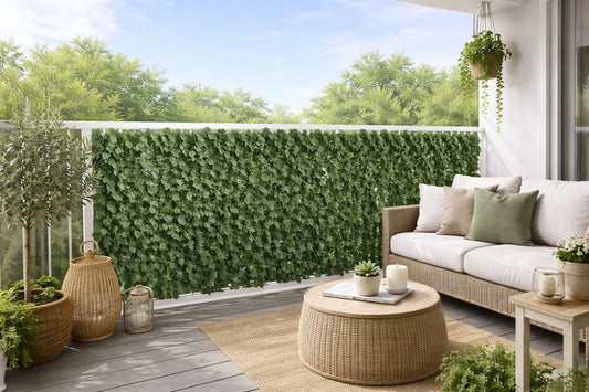 Realistic Artificial Green Privacy Fence – 3m × 1m Garden Screen