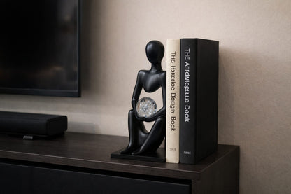 Modern Abstract Thinker Sculpture – Luxury Home Decor Accent