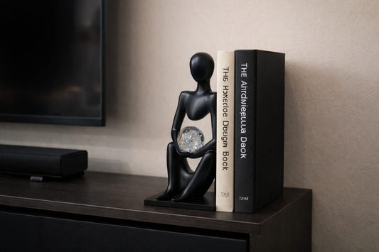 Modern Abstract Thinker Sculpture – Luxury Home Decor Accent