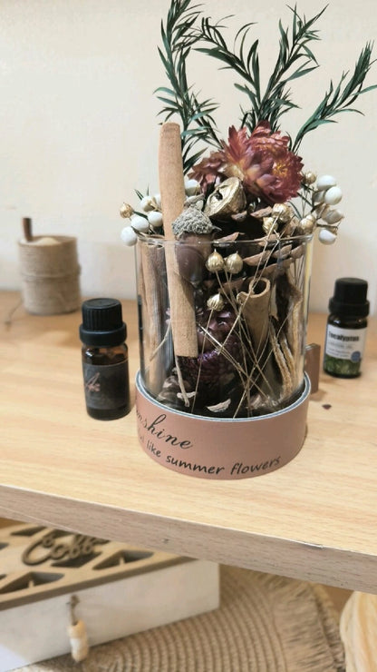 Dried Flower Aromatherapy Diffuser – Natural Botanical Home Fragrance