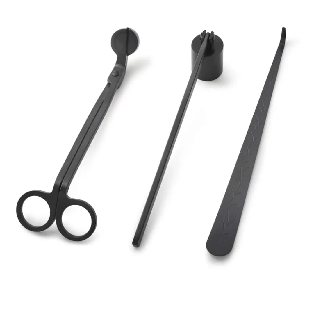 Luxury Candle Care Tool Set – Wick Trimmer, Snuffer & Dipper Kit