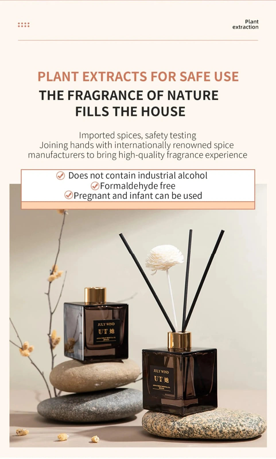 Luxury Aromatherapy Reed Diffuser Set – Elegant Home Fragrance Decor