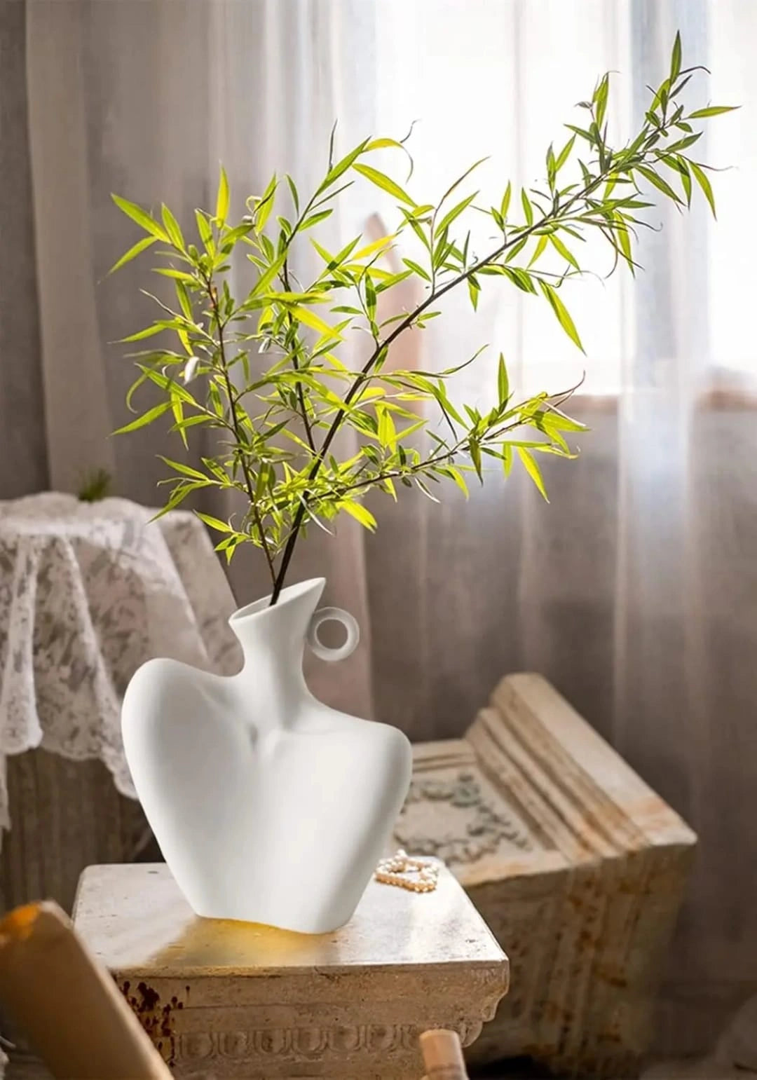 Abstract Human Body Ceramic Vase – Modern Artistic Home Decor