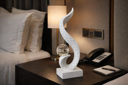 Modern Abstract Crystal Sculpture – Luxury Tabletop Decor