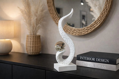 Modern Abstract Crystal Sculpture – Luxury Tabletop Decor