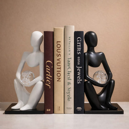 Modern Abstract Thinker Sculpture – Luxury Home Decor Accent