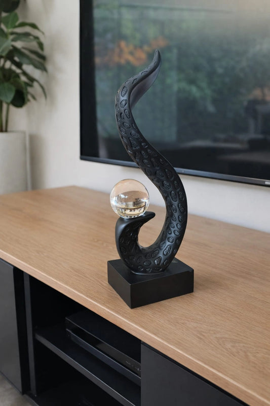 Modern Abstract Crystal Sculpture – Luxury Tabletop Decor