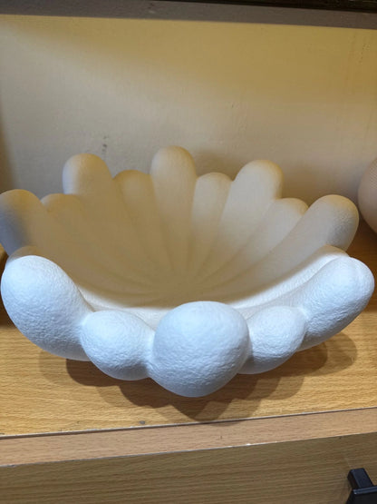 Modern Sculptural Pebble Decorative Bowl – Minimalist Centerpiece Tray