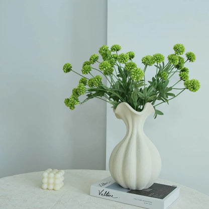 Modern Textured White Decorative Vase – Luxury Home Decor