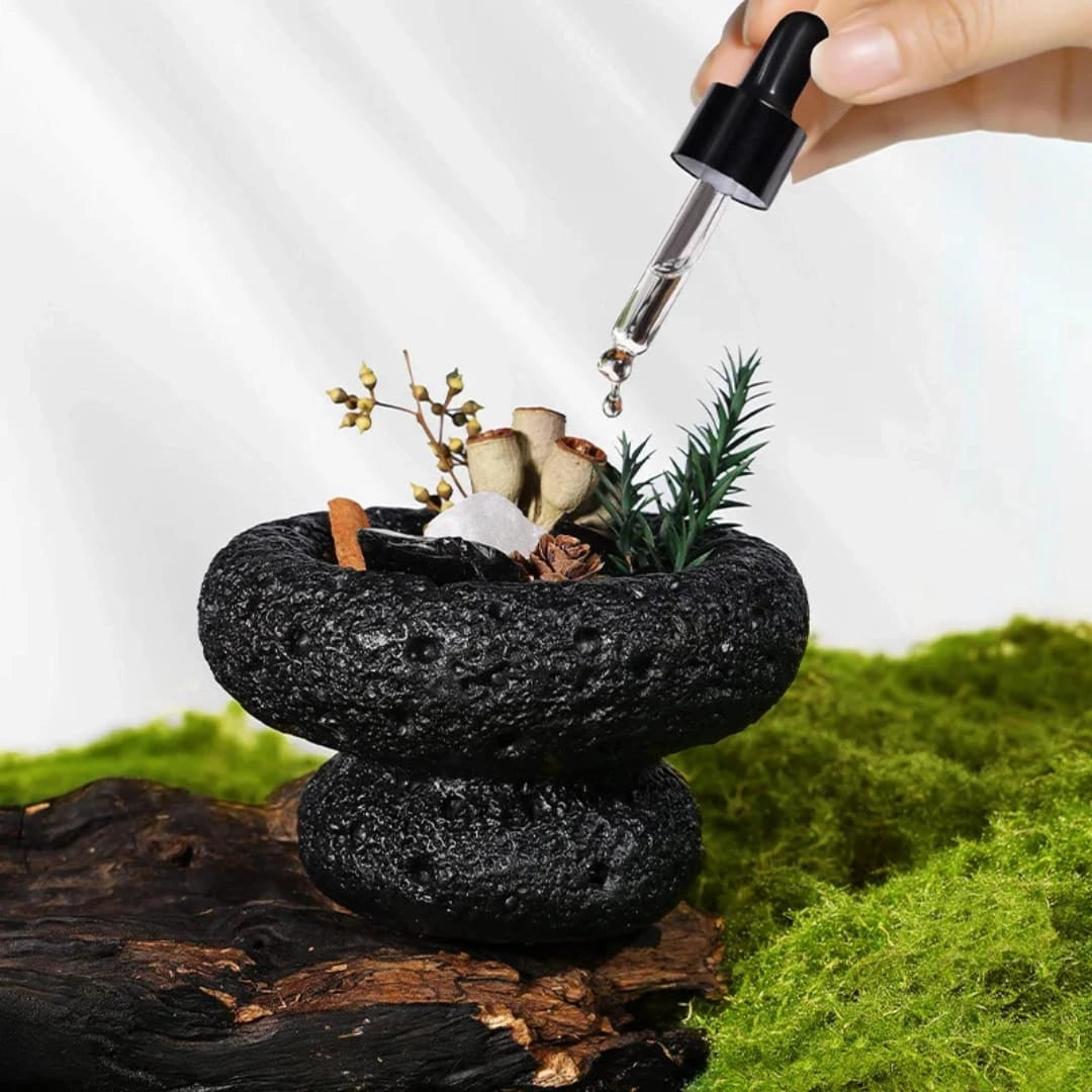 Mushroom Shaped Stone Essential Oil Diffuser – Decorative Gift Pack