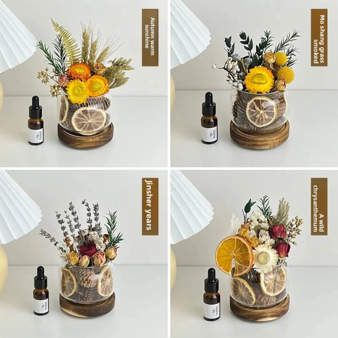 Dried Flower Aromatherapy Diffuser – Natural Botanical Home Fragrance