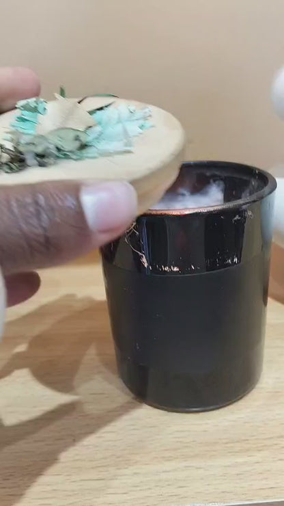 Luxury Soy Wax Scented Candle – Minimalist Black Glass Jar