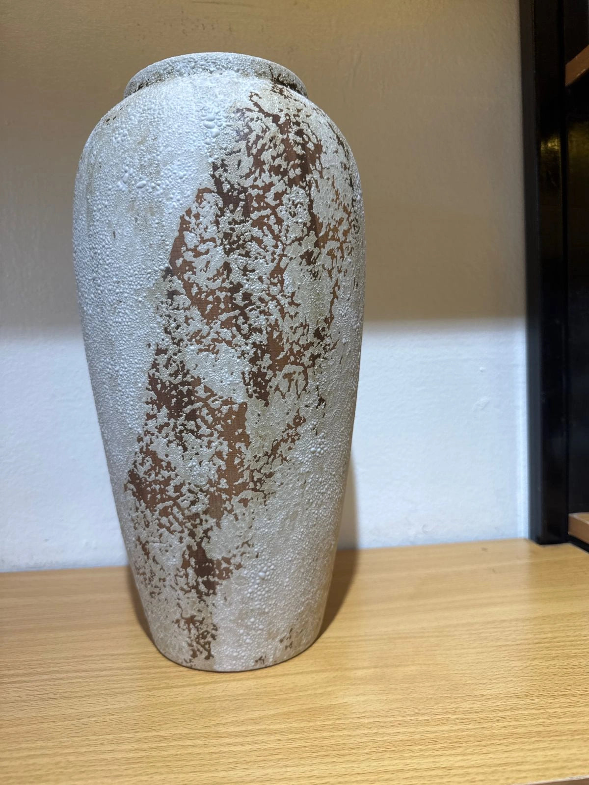Textured Rustic Ceramic Vase – Modern Neutral Home Decor