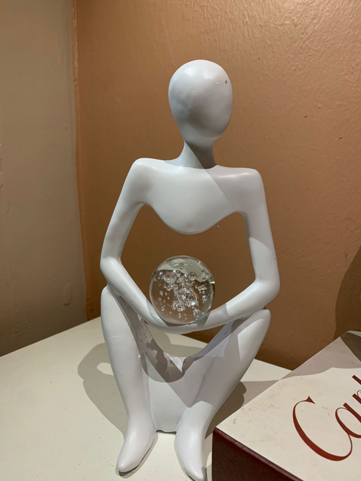 Modern Abstract Thinker Sculpture – Luxury Home Decor Accent